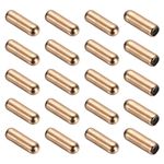20 Pcs Pin End Caps Brooch Pin Stick Backing Brass Lapel End Pins, K Gold