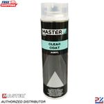 MASTER Gloss Clear Coat 1K Acrylic Spray – 500ml Lacquer Aerosol Paint
