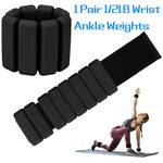 1 pair Adjustable Wrist Ankle Weights Aerobics Pilates Weight-Bearing Bracelet