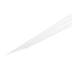 5Pcs ABS Plastic Rods Diameter 0.5mm Length 500mm White Stick Solid Bar