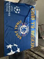 GENUINE Chelsea FC UEFA Champions League Final ‘Road To Moscow’ Flag From 2008
