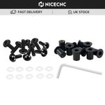 For Yamaha YZF R1 R3 R6 MT07 MT09 FZ1 FZ6R CNC Windscreen Screen Bolts Screw Kit