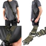 Adjustable Tactical 2 Point Sling with QD Swivel Nylon Strap Outdoor Airsoft