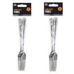 12 STAINLESS STEEL CUTLERY DINING TABLE FORKS DINNER FORKS 