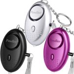 Personal Alarm for Women 3 Pack 150DB Reusable Keychain Security Alarm with