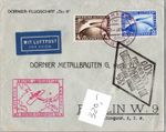German Reich 438, 439 on Cover Overseas Flight DOX Airship 1931 #DHY33
