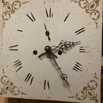 Antique Grandfather Clock Movement. 8 day complete. 13 x13 inch face 
