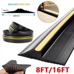 8FT 16FT Garage Threshold Weather Door Seal Strap Floor Seal Rubber Strip UK