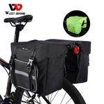 WEST BIKING Bicycle Double Pannier Bag Waterproof MTB Bike Rack Pack Bag 25L