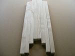 Ash hardwood strip wood craft wood 330mm long various sizes 8 pack