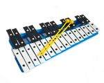 ProKussion 27 Key Chromatic Glockenspiel Xylophone in Blue and 2 Free Beaters