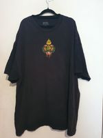 DGK Sacred T-Shirt Bleeding Heart Size 3XL Black Cotton Graphic Print 