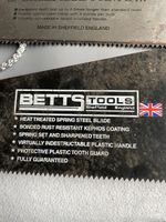 5 Spare Hand Saw Blades 22inch (550mm) Betts Of Sheffield Unused But A Bit Rusty