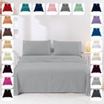 Full Flat Sheet Bed Sheets 100% Poly Cotton Single Double King Super King Size