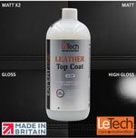 LeTech Leather Scuff Resistant Top Coat in Gloss + Matt. finish, Sealer
