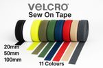 VELCRO® Sew-On Hook & Loop Tape – 11 Colours – Fabric Fastener for Sewing
