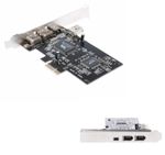 PCI-e 1X 4 Port IEEE 1394A FireWire Card Adapter With 6-4 Pin Cable for DV PC