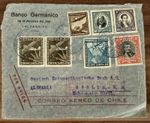 1937 Chile Valparaiso to Berlin Banco Germanico Airmail Cover / Airmail Cover