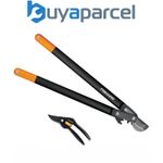 Fiskars L78 112590 PowerGear Bypass Loppers 50mm Max Cut + P26 Pruner Secateurs