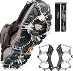 Unigear Crampons for Hiking Boots, Ice Snow Grips Anti Slip Traction Cleats -L