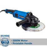 Hyundai Electric Angle Grinder Hyundai 9 inch 230mm 2000W Diamond Disc Cutter