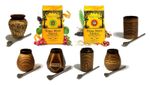 Yerba Mate Starter Kit Ceramic Cup + Bombilla + 2×200g Mate Green Energy Frutas