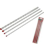Neilsen 4pc Masonry Drill Bit Set 6 8 10 & 12mm Bits For Brick & Concrete