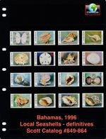 $71.15 Scott Value - 1996 BAHAMAS Seashells definitives Shells CV MNH NH UMM