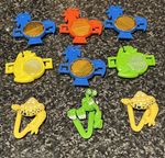 Kelloggs Bike Spoke Reflectors 1989, 1995 Cornflakes Frosties 1 3 Pencil Toppers