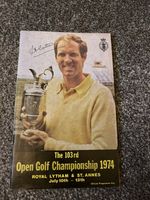 1974 Open Golf Championship Programme Royal Lytham Signed By Henry Cotton