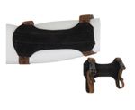 BUCKTRAIL TRADITIONAL ARMGUARD, 18CM, BLACK PREMIUM LEATHER. FREE DELIVERY.