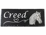 Personalised Horse Stable Door Sign Slate Custom Photo Engraved Plaque