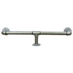 Bar/Kitchen Foot Rail Industrial Metal Silver Steel Bar Accessories Vintage