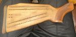 Antique Gun Stock Wooden Cribbage Peg Board