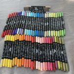 Bundle x 61 Stampin Write Water Based Dye Ink Dual Nib 0.5mm and Brush Pen New