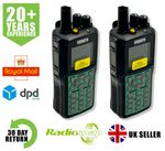 SEPURA SEP8010 VHF 5  WATT DMR DIGITAL TWO WAY RADIOS & D-SHAPE EARPIECES x 2