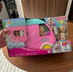 Barbie Chelsea 2-in-1 Camper Playset w/ Doll, Dog, Rabbit & Accessories 16pc