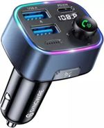SYNCWIRE Bluetooth 5.3 FM Transmitter for Car, 48W Max Dual USB Car Charger Adap