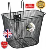 Bicycle Dunlop Bike Handlebar Carry Basket Shopping Metal hook Black 20L Storage