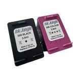 308 Black & Colour Refilled Ink Cartridge For HP DeskJet 2923 2942 2910 Printers