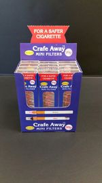 CRAFE AWAY REGULAR FILTERS(reds) for shop bought cigarettes 12 packs-120 filters