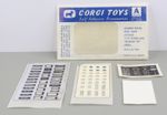 Corgi Toys Pack A Self Adhesive Accessories, Used