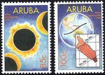 Aruba - Total Solar Eclipse Set MNH 1998 Mi. 217-218
