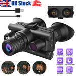 600M 8X Military Night Vision Zoom Binoculars InfraredDigital Head Mount Goggles