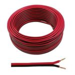 2 CORE RED AND BLACK 12V 12 VOLT CABLE AMP CAR AUTO BOAT AUDIO LED SPEAKER WIRE