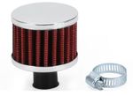 Small Breather Filter- Two Colours / 3 Neck Sizes (Crankcase Oil Mini Air Fuel)