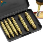 6 Pro Damaged Screw Extractor Drill kit Stripped Broken Stuck Screw Bolt Remover