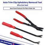 Trim Clip Removal Pliers Set Car Tool Door Panel Fascia Dash Upholstery Remover