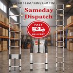 2.6M 3.2M 3.8M 4M 5M Steel Folding Telescopic Extendable Ladder Ladders Workshop