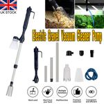 Electric Gravel Vacuum Cleaner Pump Aquarium Fish Tank Water Change Siphon UK